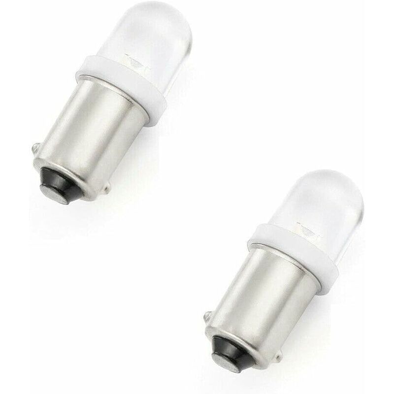 Cyclingcolors - 2x ampoule 12V 4W BA9S led transaprent voiture moto cyclomoteur mobylette