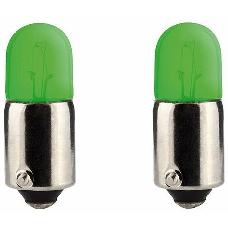 2x ampoule 12V 4W BA9S vert voiture moto cyclomoteur mobylette éclairage lumière