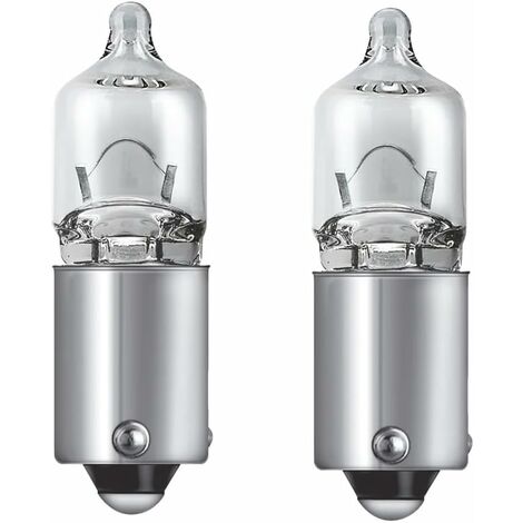 2x ampoule 12V 6W BAX9S transparent auto moto scooter universel éclairage lumière