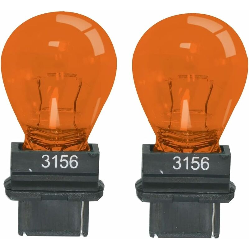 2x ampoule 3156 12V P27W W2.5x16d 32CP S25d orange simple filament voiture américaine et asiatique