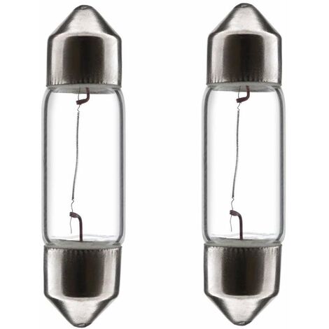 2x ampoule 6V 5W SV7 8mm x 28mm navette voiture moto remorque tracteur éclairage universel lumière