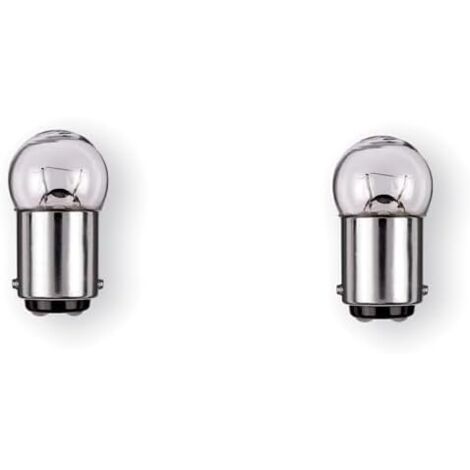 2x Ampoule BA15d 15W 18x35 6V voiture moto scooter réparation changement éclairage lumière
