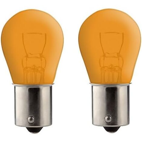 2x Ampoule BA15S 21W 6V ORANGE voiture moto scooter réparation changement éclairage lumière