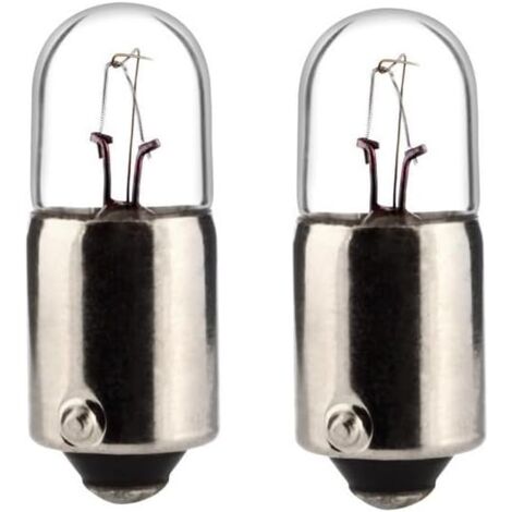 2x Ampoule BA9S 5W 24V camion fourgon voiture tracteur véhicule agricole réparation changement éclairage lumière