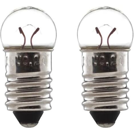 2x Ampoule E10 24V 3W camion fourgon voiture tracteur véhicule agricole réparation changement éclairage lumière