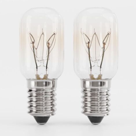 2x Ampoule Frigo 15W E14 Blanc Chaud ,Lampe pour Machine à Coudre, Hotte, Lampe de Sel, Congélateur,Ampoule Refrigerateur 15W, T22, 90 Lumens & 2700K,Ampoule 15W Frigo, lampe Frigo