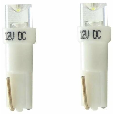2x ampoule LED 12V T5 W2x4,6d blanc voiture moto camion tracteur remorque éclairage universel lumière