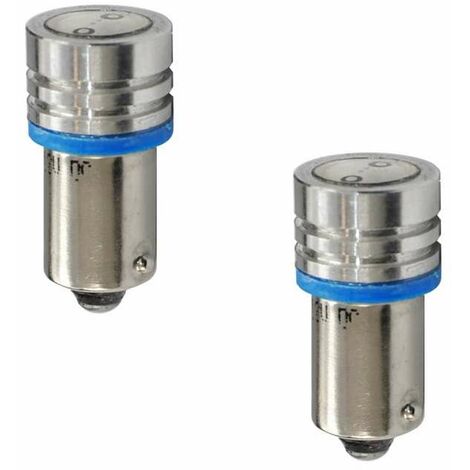 2x ampoule LED bleu 12V 4W BA9S voiture remorque moto camion éclairage universel