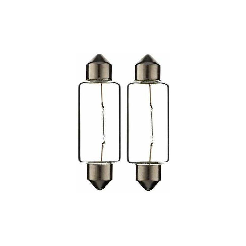 Cyclingcolors - 2x Ampoule navette transparent 24V 21W 15x44mm SV8.5 universelle camion fourgon camping car voiture moto tracteur