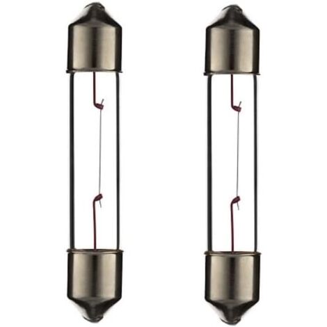 2x Ampoule SV5.5 3W 6X31 12V voiture moto scooter réparation changement éclairage