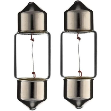 2x Ampoule SV8.5 10W 10X31 12V voiture moto scooter réparation changement éclairage