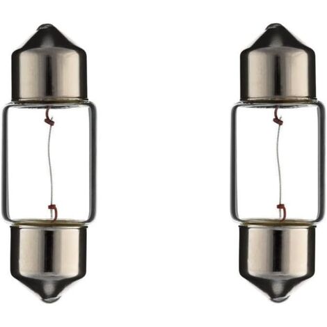 2x Ampoule SV8.5 10W 10X31 24V camion fourgon voiture tracteur véhicule agricole