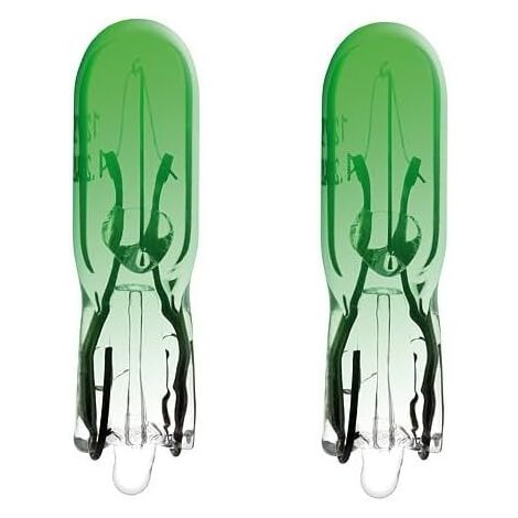 2x Ampoule T5 1.2 W 24V VERT camion fourgon voiture tracteur véhicule agricole