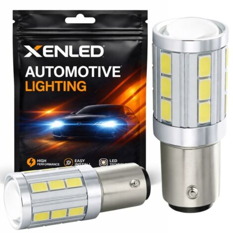 2x Ampoules 21 LED SG - PY21W - Blanc Pur 5000K 12V - Lampe de signalisation voiture