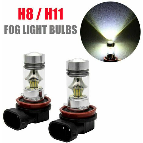 2pcs 12V H7 100W LED Fog Tail Conduite Phare Lampe de Voiture