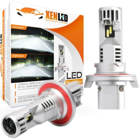 2x ampoules H13 9008 LED Tiny1 Ultima 1880/1300Lms réels 50W CANBUS - XENLED - voiture moto - ratio 1:1 - plug&play