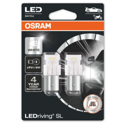 2x ampoules LED OSRAM LEDriving SL P21/5W BLANC 7528DWP-02B