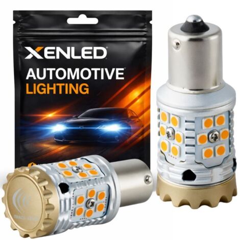 2x Ampoules XENLED V2.0 30 LED SSMG - PY21W - CANBUS Performance - CLIGNOTANT - Orange