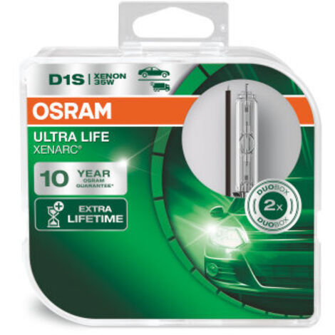 2x Ampoules xénon OSRAM XENARC ULTRA LIFE D1S HID lampe à décharge, 66140ULT-HCB, Garantie 10 ans