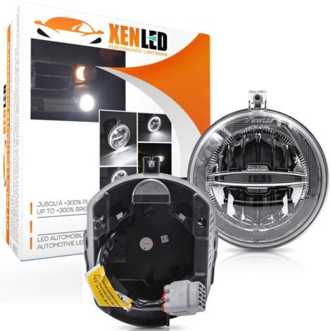 2x Anti-brouillard + Feu de jour LED Dodge Dakota/Durango, Chrysler Aspen/300, Jeep Commander/Grand Cherokee/Raider