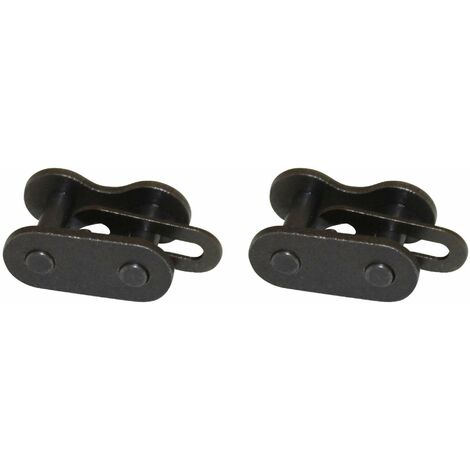 2x attache rapide kmc pas 420 standard noir chaine cyclo mobylette moto pocket bike quad