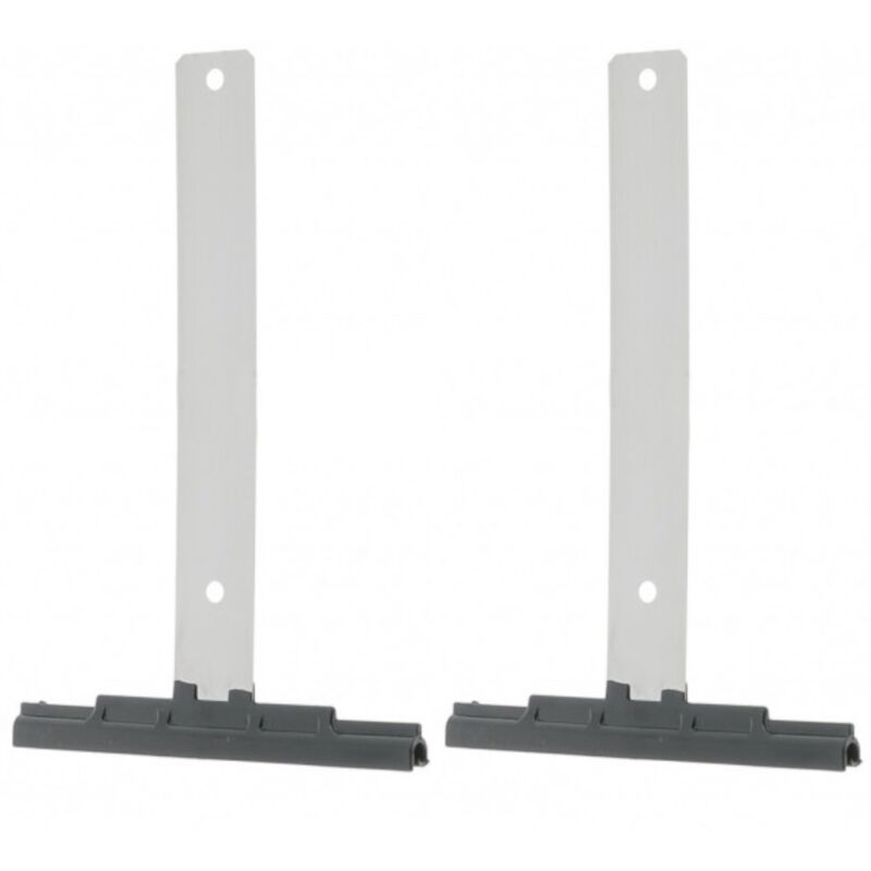 2x Attache tablier souple de volet roulant en acier inoxydable à visser longueur 150mm pour lames d'épaisseur 12 à 15mm Ressort Fenêtre Suspension
