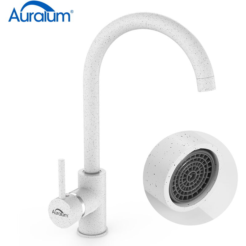 

2x Grifo Cocina con Aireadores Latón Cromado Caliente y fría de agua Alternativa - Auralum