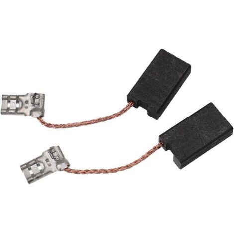 2x Balais de charbon pour moteur 5 x 10 x 17mm compatible avec Mafell scie circulaire à guidage KSS 300, KSS 400, KSS 60 cc outil électrique