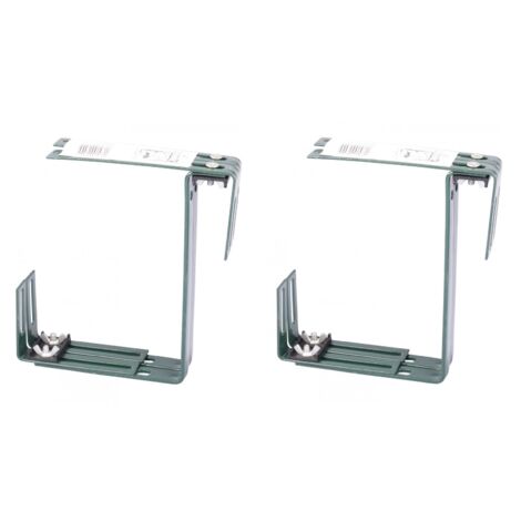 LOKUS Blumenkastenhalterung 2er Set - Balkonkasten Halterung Grün Für Geländer