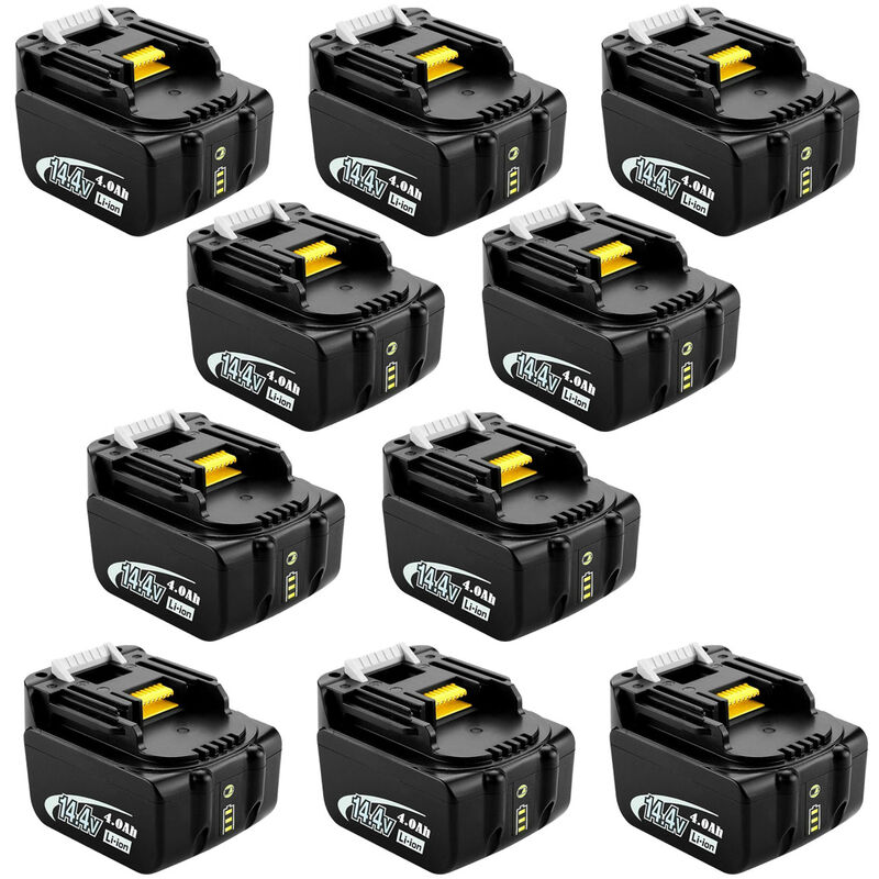 2X Batterie de Rechange 14,4V 4,0Ah pour Makita BL1430 BL1415 BL1440 BL1415N 196875-4 194558-0 195444-8 196388-5 194065-3