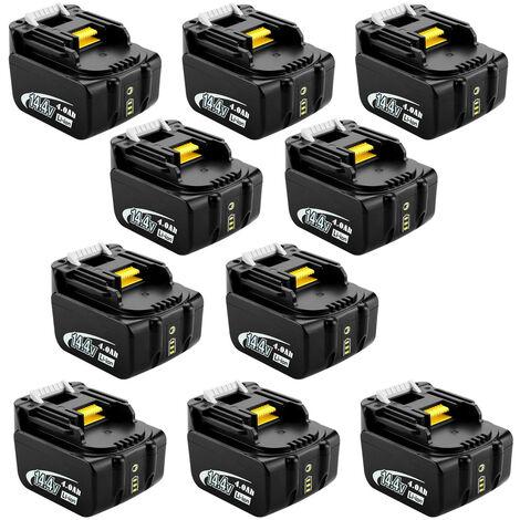 2X Batterie de Rechange 14,4V 4,0Ah pour Makita BL1430 BL1415 BL1440 BL1415N 196875-4 194558-0 195444-8 196388-5 194065-3