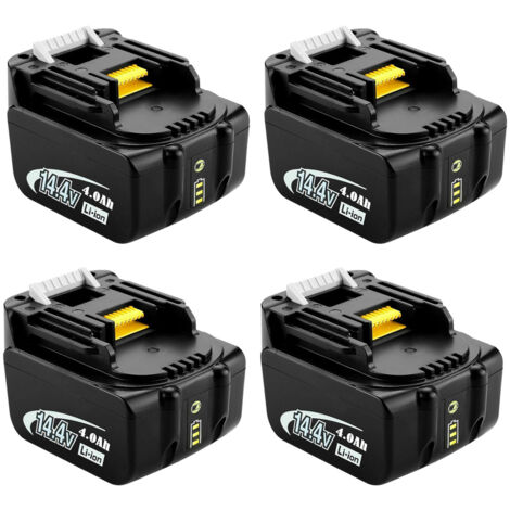 2X Batterie de Rechange 14,4V 4,0Ah pour Makita BL1430 BL1415 BL1440 BL1415N 196875-4 194558-0 195444-8 196388-5 194065-3