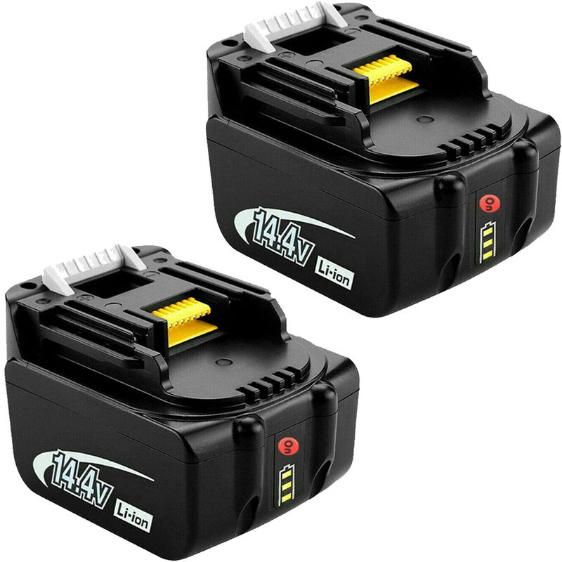 Powerwings - 2X Batterie de Rechange 14,4V 5,0Ah pour Makita BL1430 BL1415 BL1440 BL1415N 196875-4 194558-0 195444-8 196388-5 194065-3