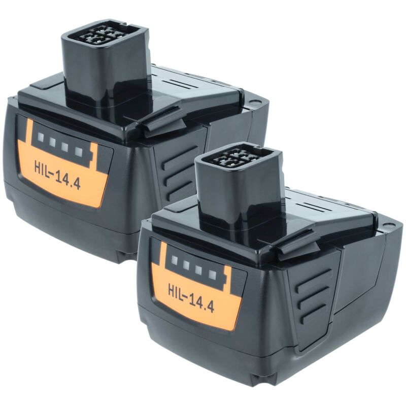 2x Batterie Li-Ion 4000mAh (14.4V) vhbw pour outils SFL Flashlight, SID 144-A CPC Impact Driver, SIW 144-A CPC Impact Wrench comme Hilti B144, B-144.