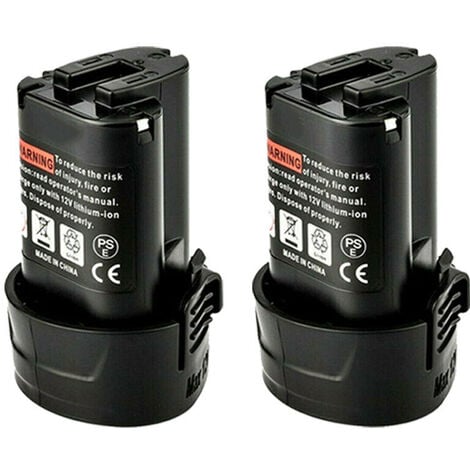 POWERWINGS 2X Battterie pour Makita BL1013 10,8 V 1500 mAh Li-thium pour Makita Batterie BL1014 BL1015 194550-6 194551-4 195332-9 DF030D DF330D TD090D