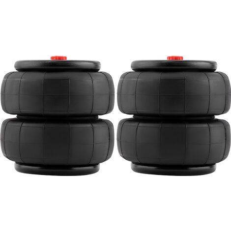 2X Bolsas de Suspensión Neumática 2600 lb 1/2 "NPT Single Port Para Heavy Duty
