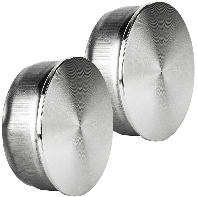 V2aox - 2x Bouchon à Rrapper Acier Inoxydable Couvercle Tube Bouchon d'extrémité 42,4 x 2 mm en pour tube de main courante, couvercle de garde-corps