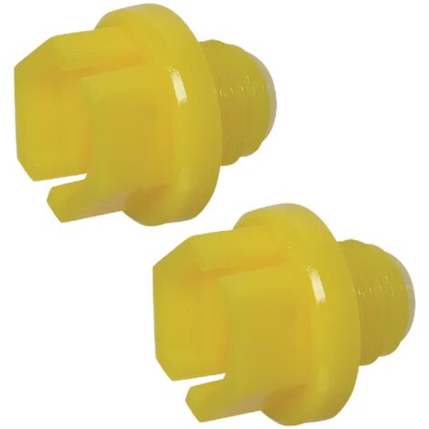 2x Bouchon anti-poussière à filetage mâle métrique BSP en plastique Embout Raccord Capuchon Protection Tuyau Hydraulique Tube, 1/8"