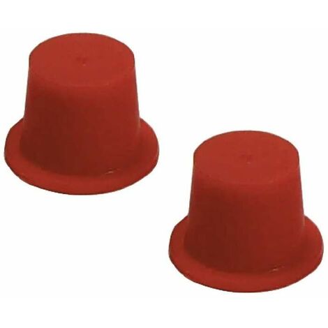2x bouchon anti poussière hydraulique rouge 25mm - 27mm embout capuchon protection raccord à sertir tube