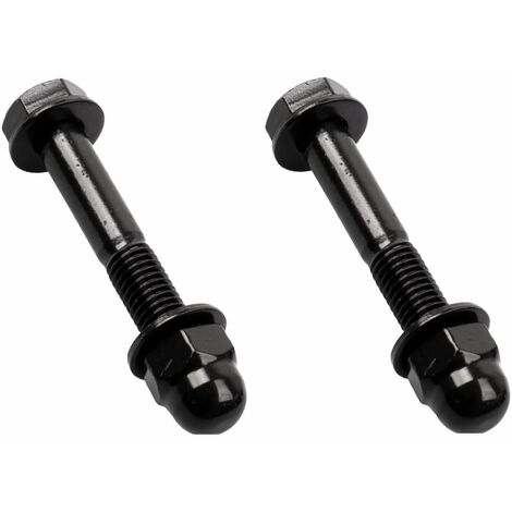 2x boulon (vis + écrou) fixation porte coulissante M10 x 65mm cuisine placard verrière meuble noir