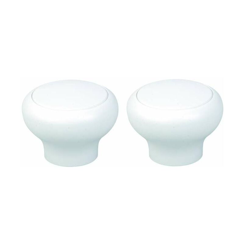 2x Bouton de meuble plastique diamètre extérieur 45mm hauteur 33mm Porte Poignée Commode Etagère Cuisine Salle de bain Chambre Enfant Fille Garçon