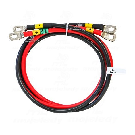 2x cable de conexión de batería de 150 cm 16 mm M8 M8