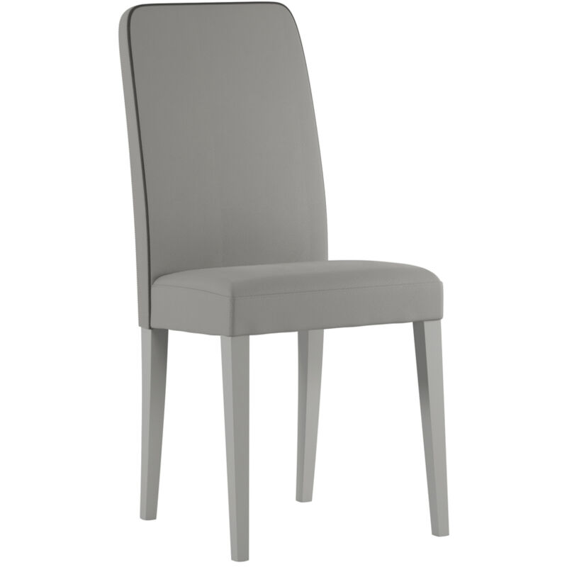 Webmarketpoint - Anita Chaise en éco-cuir gris foncé 2 pcs