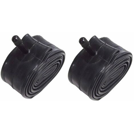 2x chambre à air 400x100 valve schrader droite 400mm brouette chariot diable tracteur tondeuse