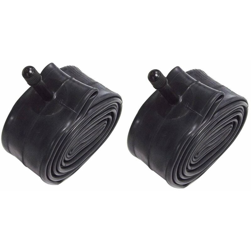 Cyclingcolors - 2x Chambre à air 3,50-8 350 x 100 valve schrader droite brouette chariot diable tracteur tondeuse