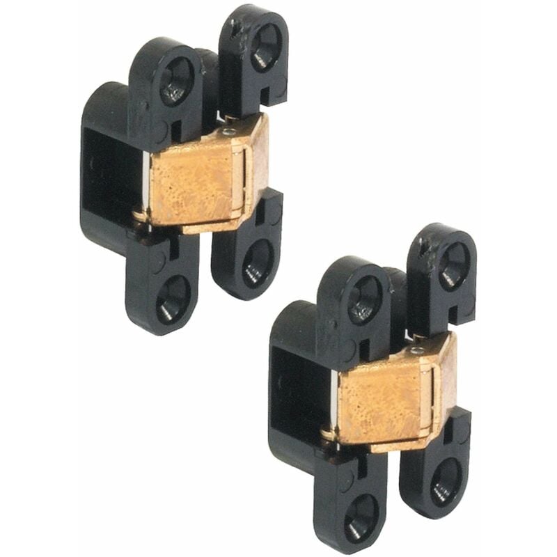 Cyclingcolors - 2x Charnière de porte de meuble 180° pour pose invisible 8x32mm pour épaisseur de bois à partir de 12mm Placard Armoire Cuisine