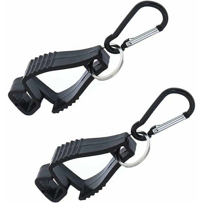 2X clip Glove Holder, Tarp Glove Holder, Clip with Carabiner Firefighter, Glove Clip Holder Safety Equipment Attach Gloves Goggles Helmets Hanger