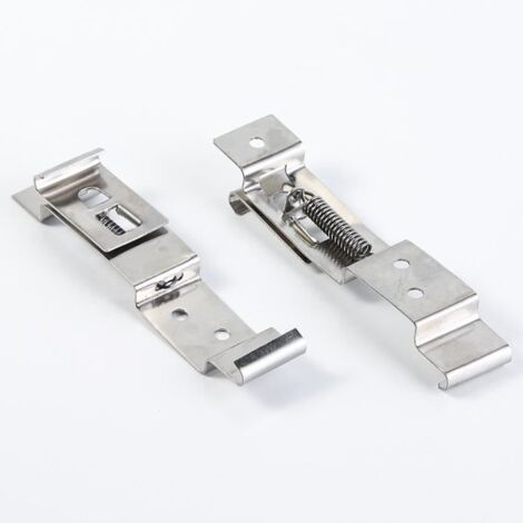 2X Clips de Plaque Immatriculation de Remorque / Support en Acier Inoxydable à Ressort de Support Paire TR112