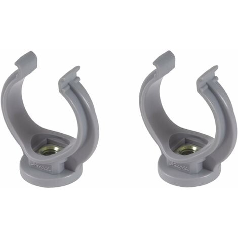 2x collier lyre diamètre 40mm fixation tube tuyau plomberie PVC support réparation