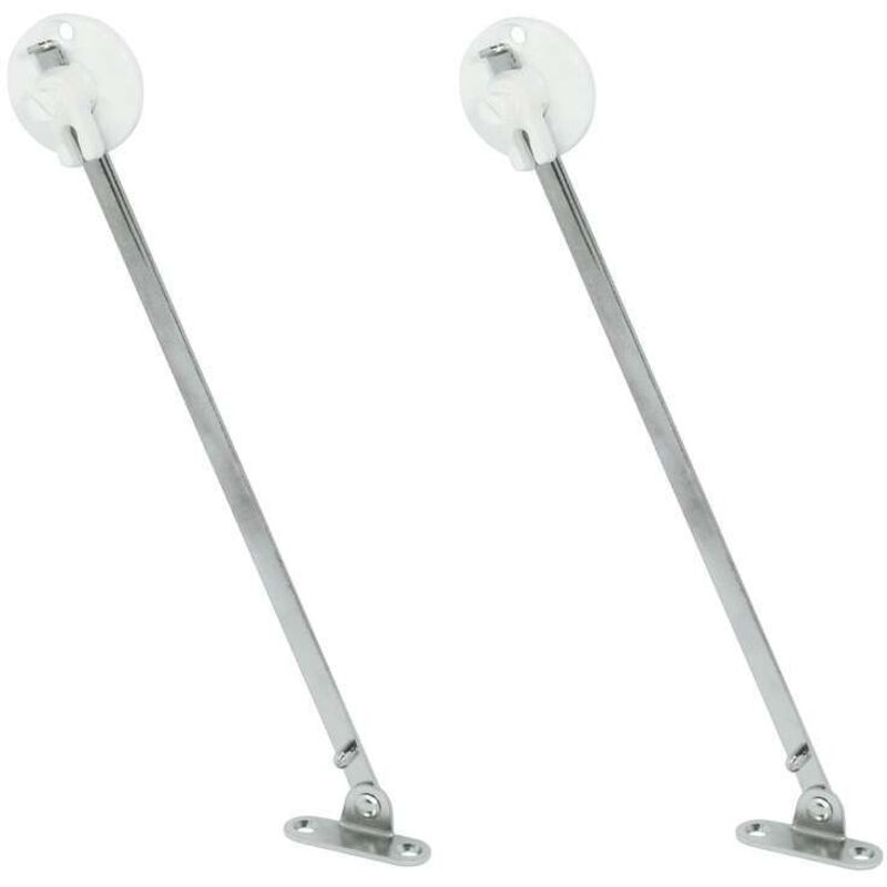 Cyclingcolors - 2x compas d'abattant à frein 160mm freinage réglable meuble charnière équerre support secretaire bois porte